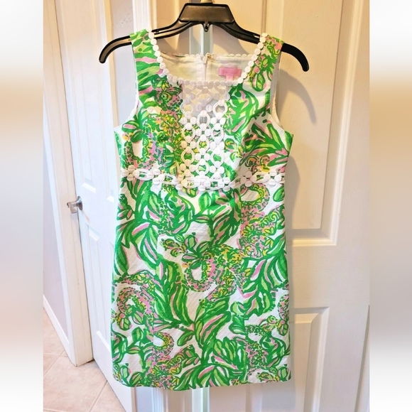 Lilly Pulitzer Rosie Shift Sleeveless Dress All Together Now Size 4 - Picture 3 of 7